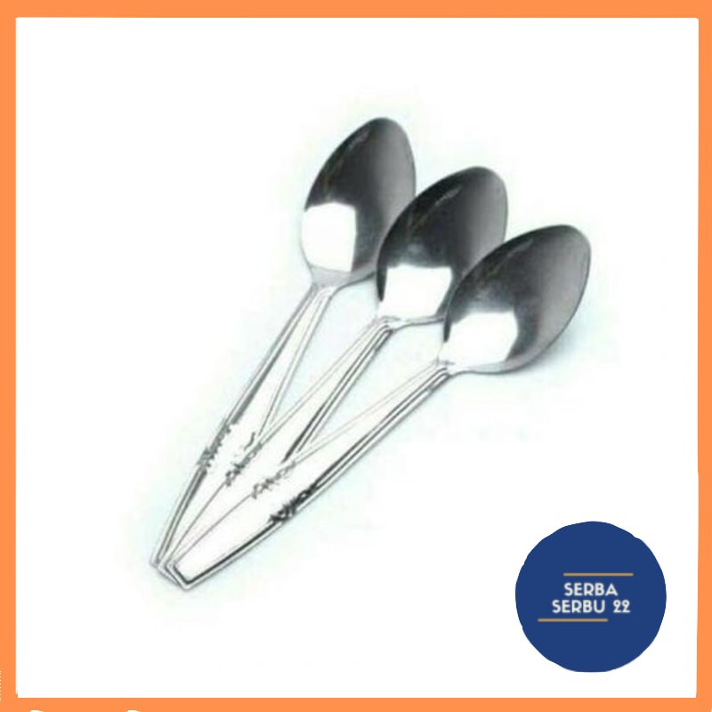 Sendok Stainless / Sendok Makan / Sendok 18gr Murah / Sendok isi 12 pcs / Spoon[ss]