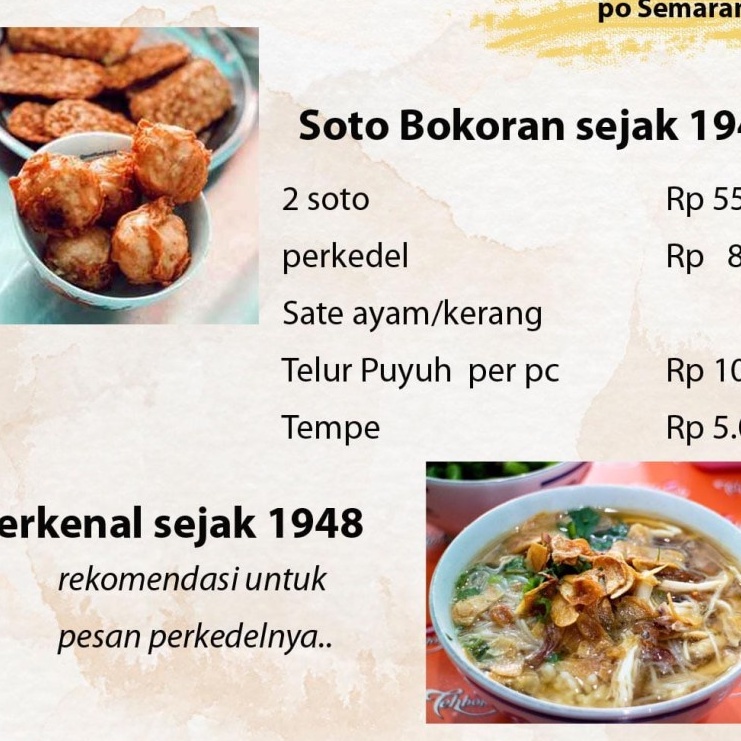 

soto bokoran 2 porsi