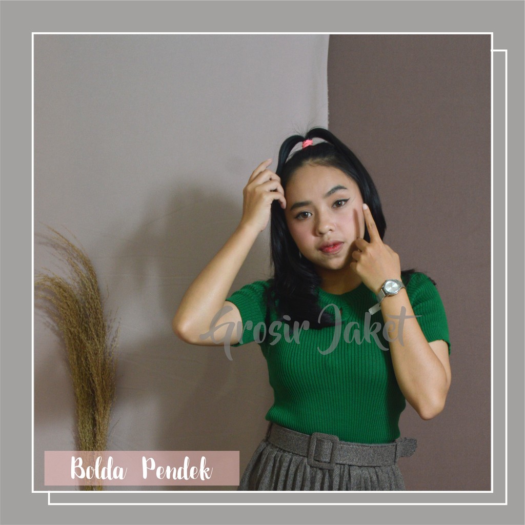 BOLDA PENDEK Baju Rajut Korea Sweater Rajut Casual BOLDA PENDEK Baju Rajut Korea Sweater Rajut Casual