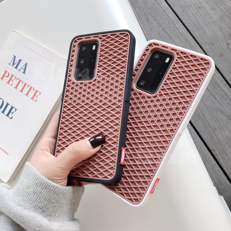 Soft Case Silikon Desain Waffle Untuk Huawei P40 P40Pro Mate 30 Mate30Pro