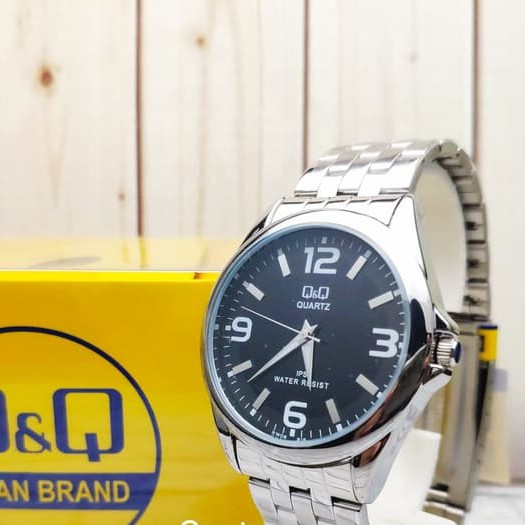 [COD] Jam Tangan Pria Q&Q QQ QnQ Analog Rantai Silver KW08J215Y Original KEREN CLASSIC KADO TERBARU