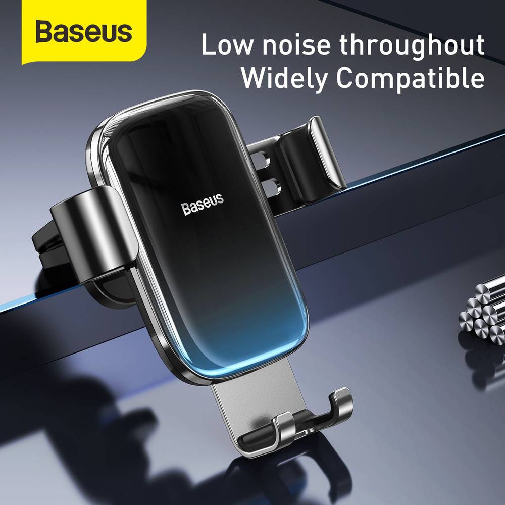 BASEUS ORIGINAL Car Holder Glaze Gravity Mount Air Outlet Vent Mobile Phone Mount Mobil Lobang AC