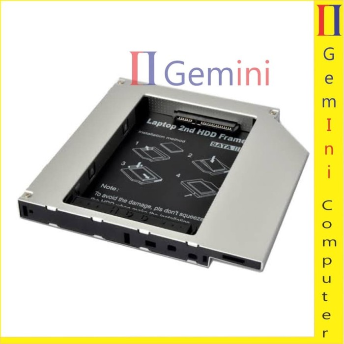 Second HDD Caddy 12,7 mm / CADDY SSD dan  HDD untuk laptop