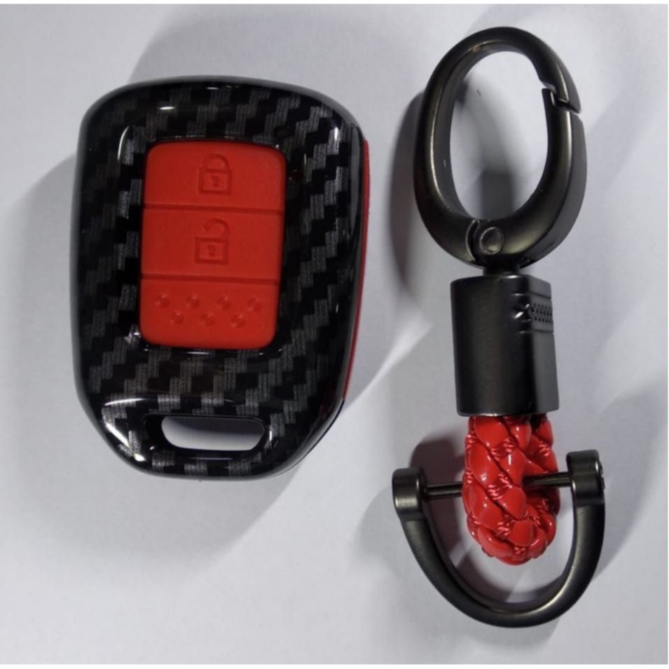 Casing Kunci Carbon Honda All New Brio Key Case Cover Replacement
