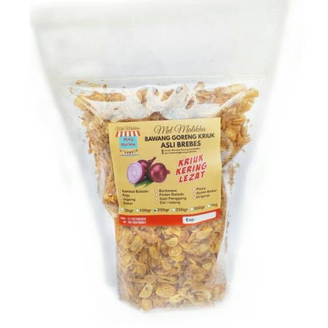 

MM - Bawang Goreng Brebes KUALITAS SUPER 200gr ll Non Kolesterol Kriuk Kering Asli Brebes