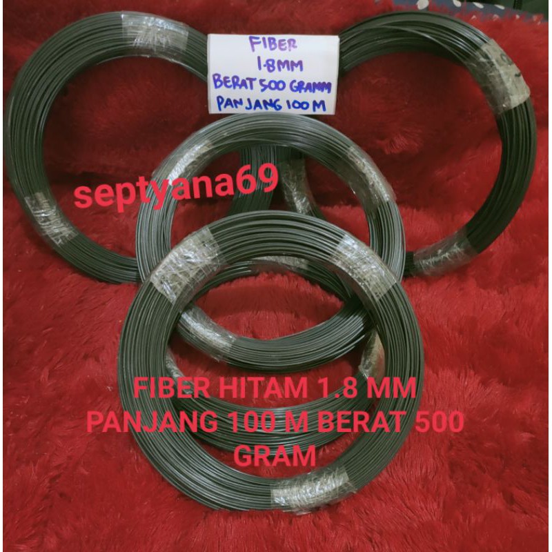 Jeruji Fiber Roll Hitam 1,8 mm Berat 500 Gram untuk Sangkar Burung