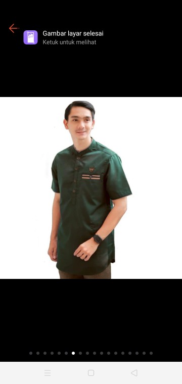 Kemeja Batik Koko Kombinasi Prada Terbaru