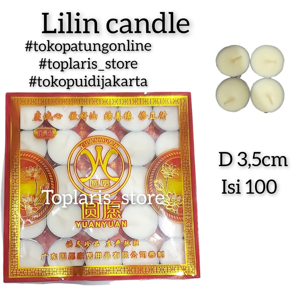 Lilin Candle Aromtheraphy Premium 4 Jam Putih