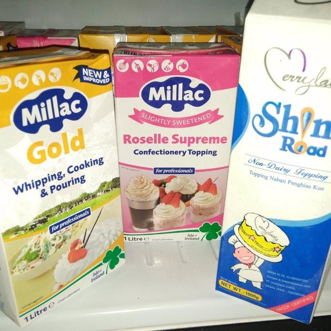

(BISA COD) Millac Roselle | Millac Gold whip cream cair 1 liter