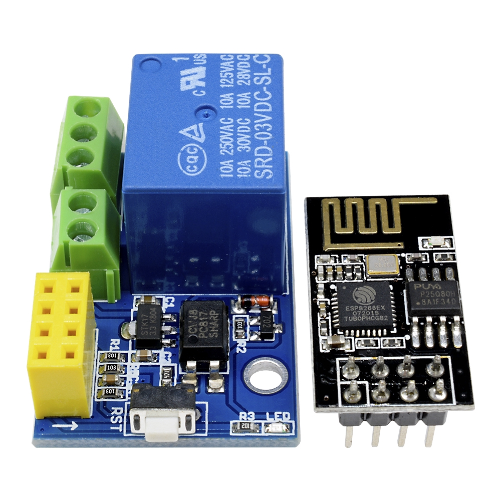 ✫〖ready to ship/COD〗✫ ESP8266 5V WiFi Relay Module APP APP controled untuk Smart Home esp-01s