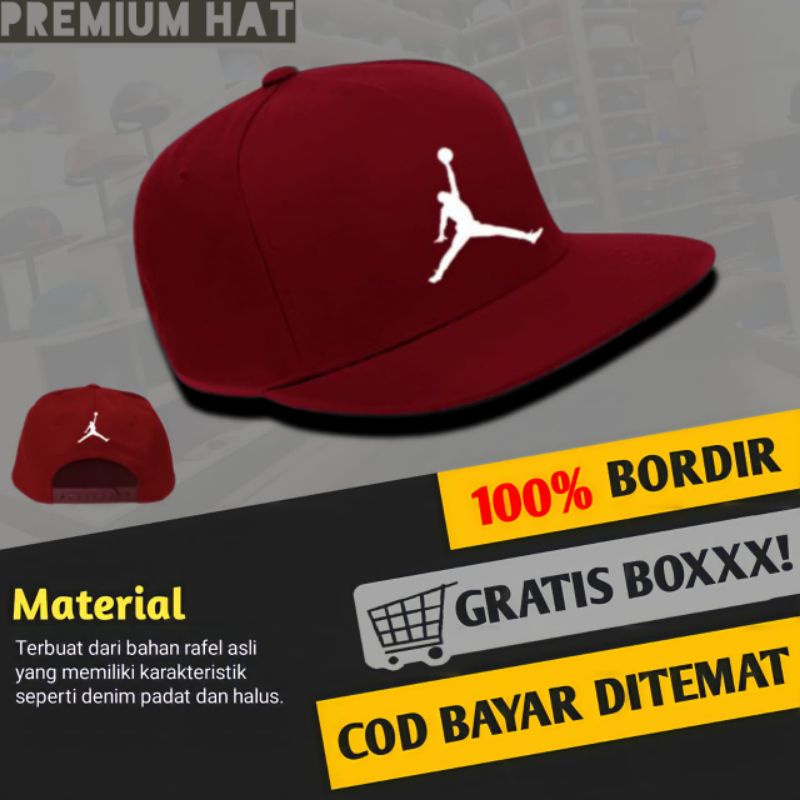 TOPI PRIA WANITA DISTRO ORIGINAL SNAPBACK NBA KOREA HIP HOP TERBARU JRDN