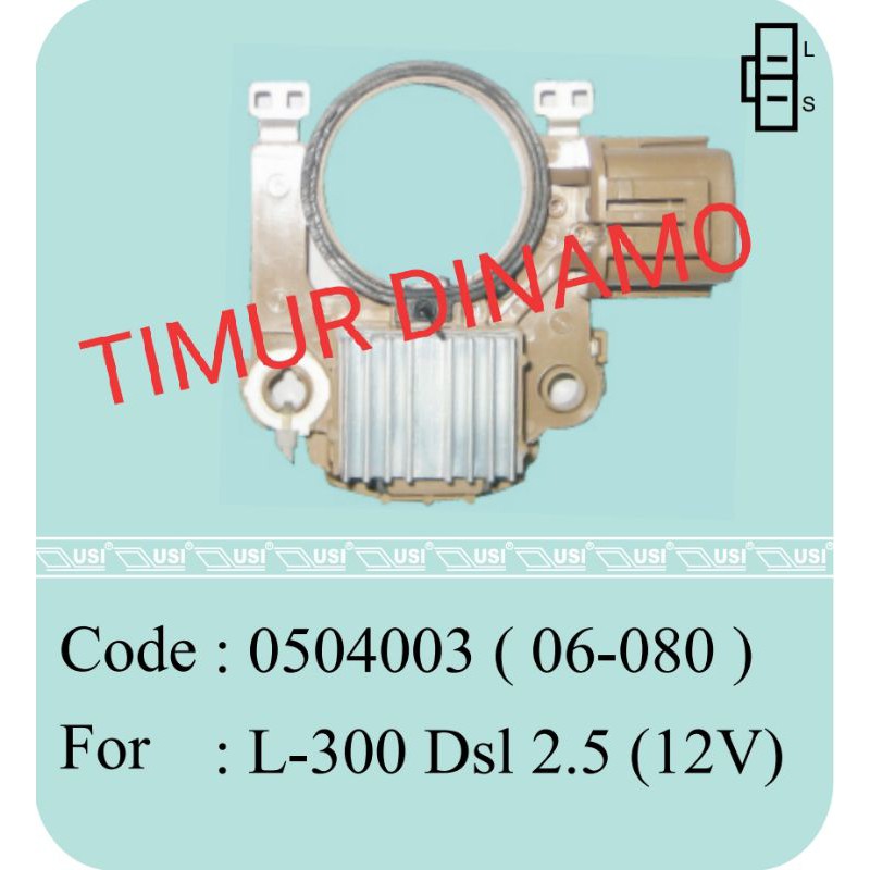 ic regulator alternator Usi Automotive 0504003 kuda diesel L300 diesel 2.5 12V 14V