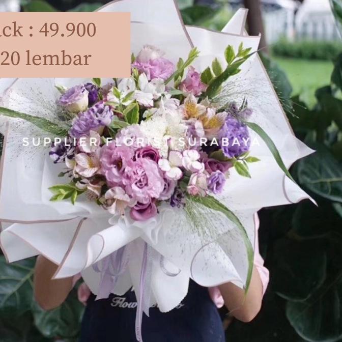 

KERTAS BUNGA (1 PACK: 20 LBR) FRAME GOLD/WRAPPING PAPER/ WRAP BUNGA/FLOWER WRAP/PEMBUNGKUS KERTAS WATERPROOF