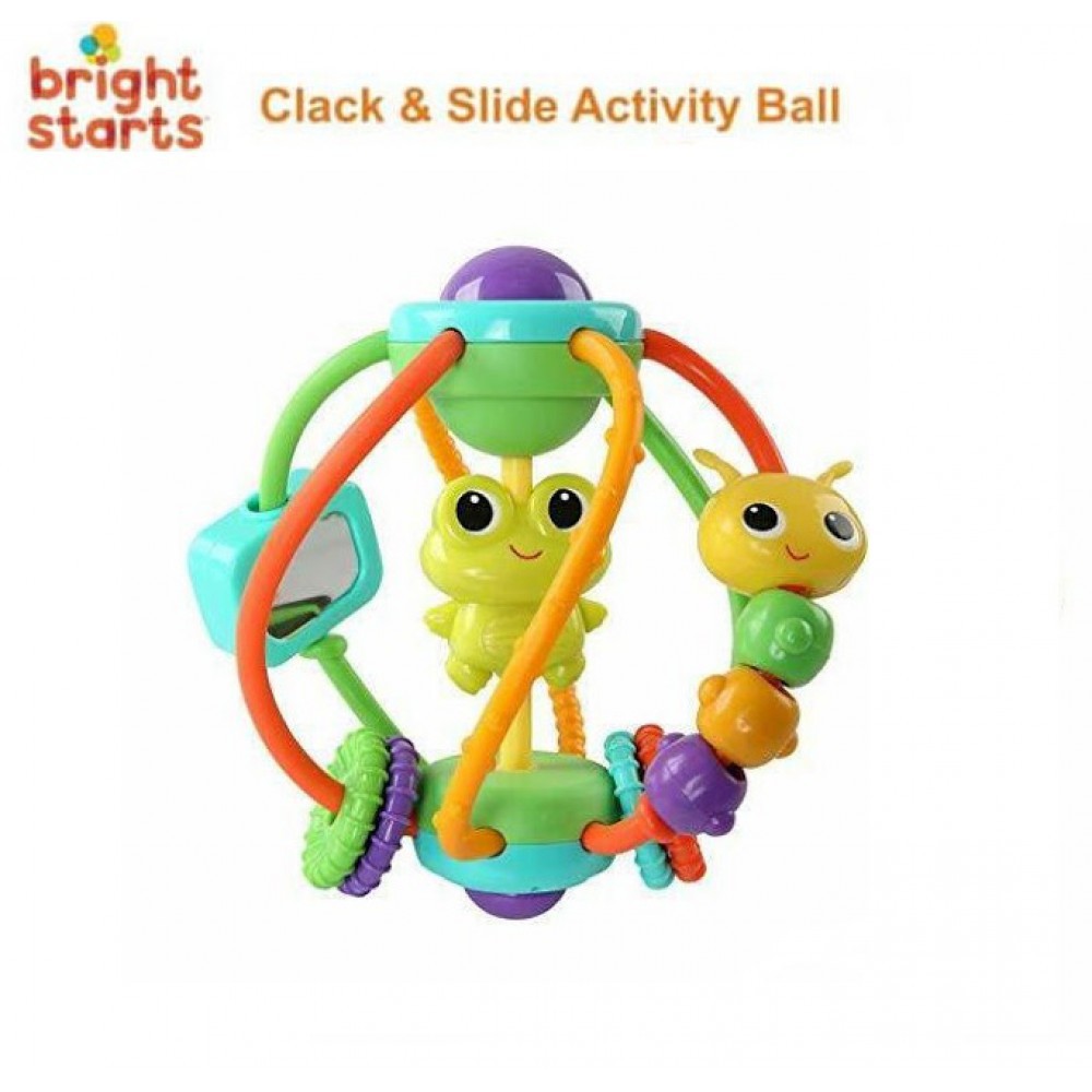 Bright Starts Clack &amp; Slide Activity Ball