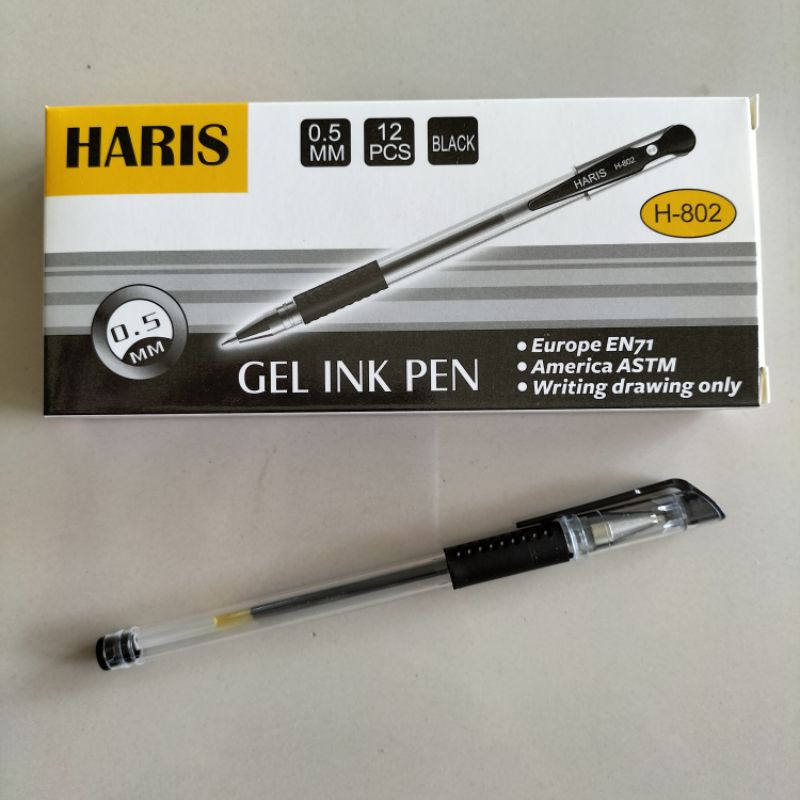 [12PCS] Pulpen Gel HARIS