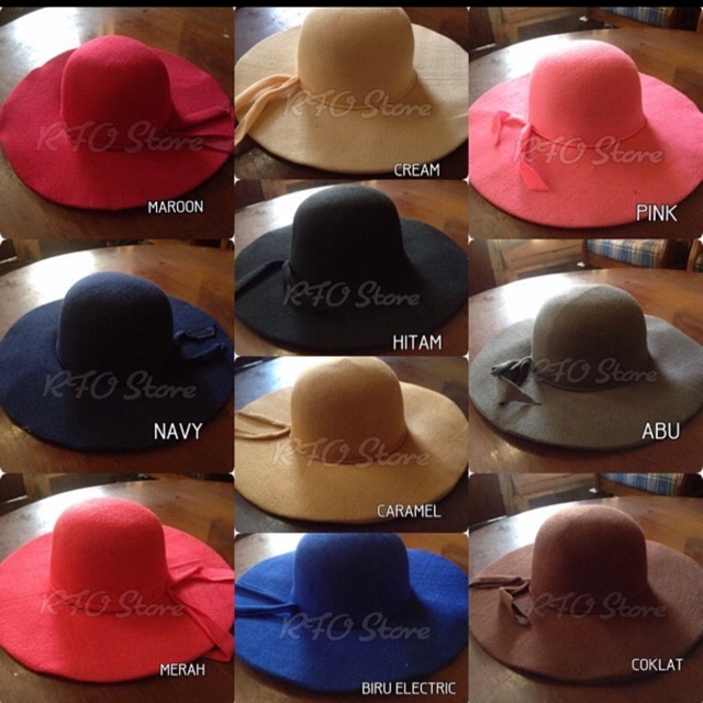 topi pantai floppy hat