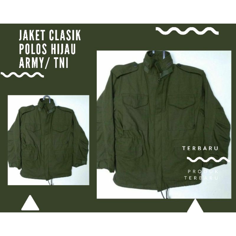 Jaket Tni Tentara Model 80an Klasik Korea Army Field/ Jaket pdl Klasik
