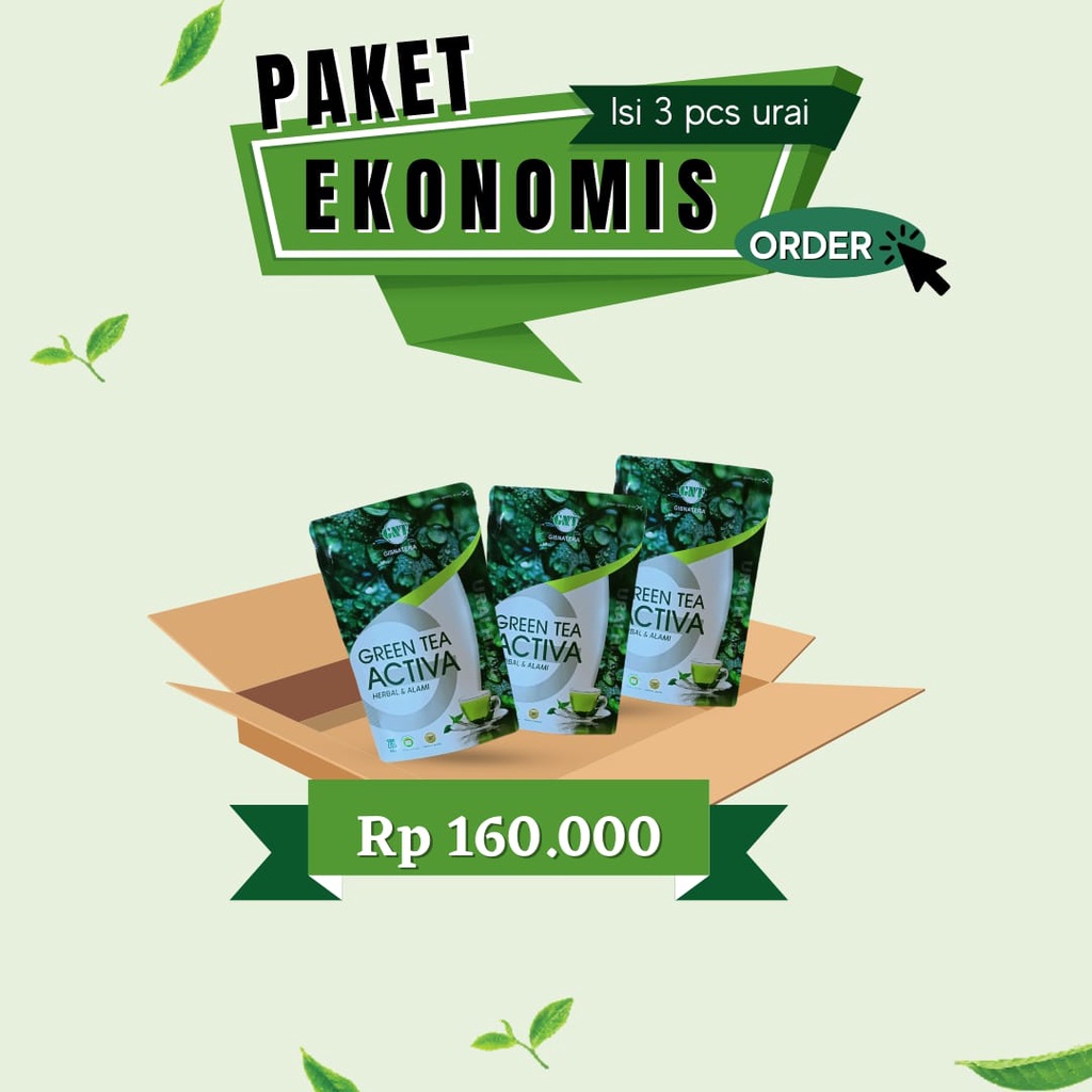 

PELUNTUR LEMAK KOTOR GREEN TEA ACTIVA PAKET EKONOMIS URAI