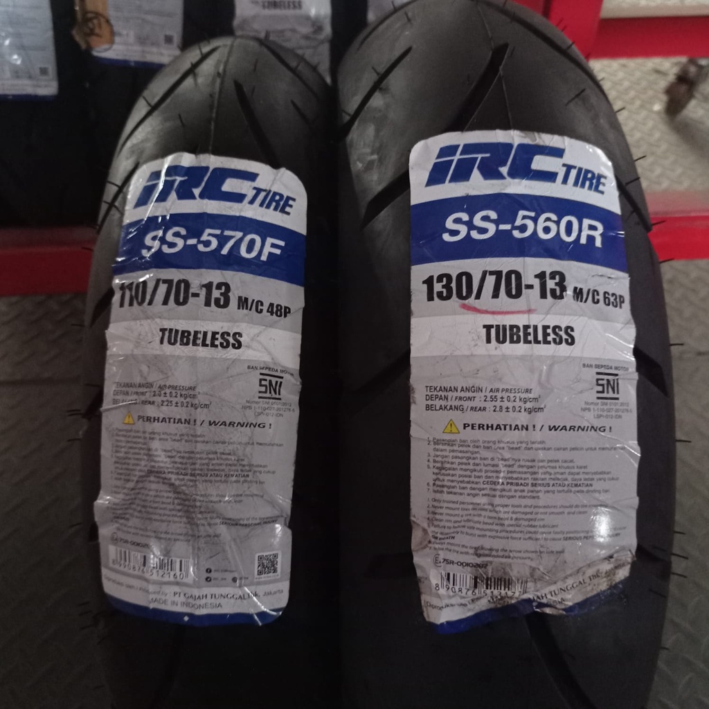 Ban Nmax sepasang IRC SS570F 110 70 SS560R 130 70 13 Tubeless