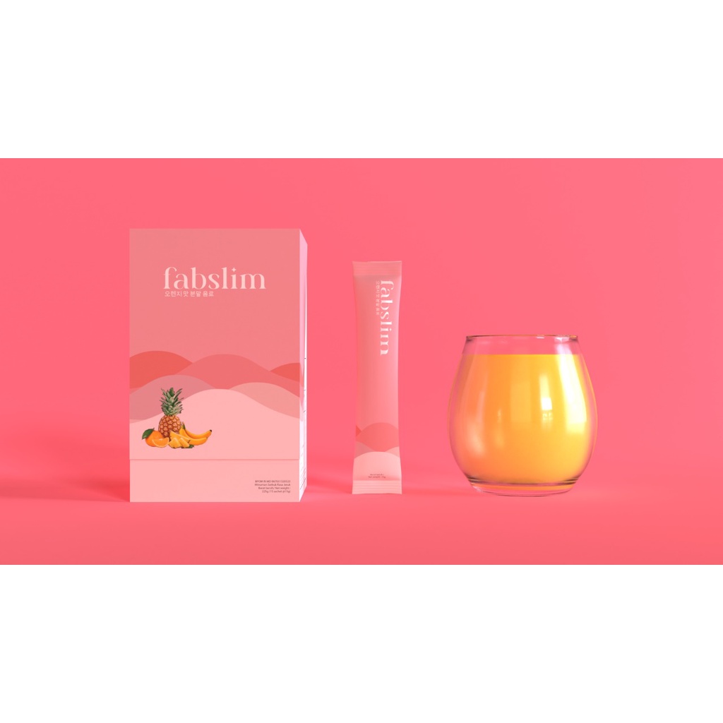 FABSLIM Fiber Detox Minuman Pelangsing / Suplemen Diet 1 BOX ORIGINAL Termurah &amp; Terlaris