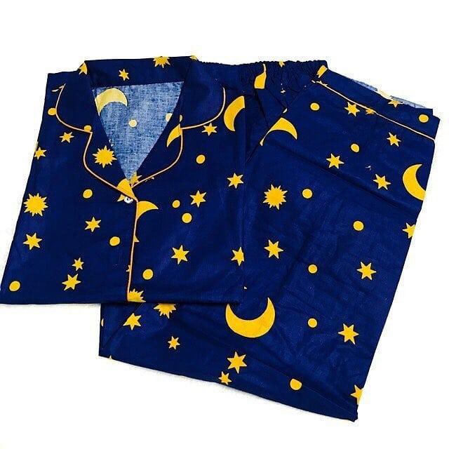LFF Piyama CP Jumbo Wanita Dewasa-Starmoon Navy
