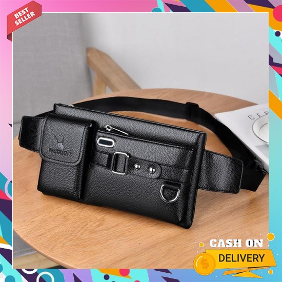 Tas Selempang Sling Bag Tas Bahu Slempang Kerja Pria Wanita Import Wx079 - Weixier Tas Selempang Kul