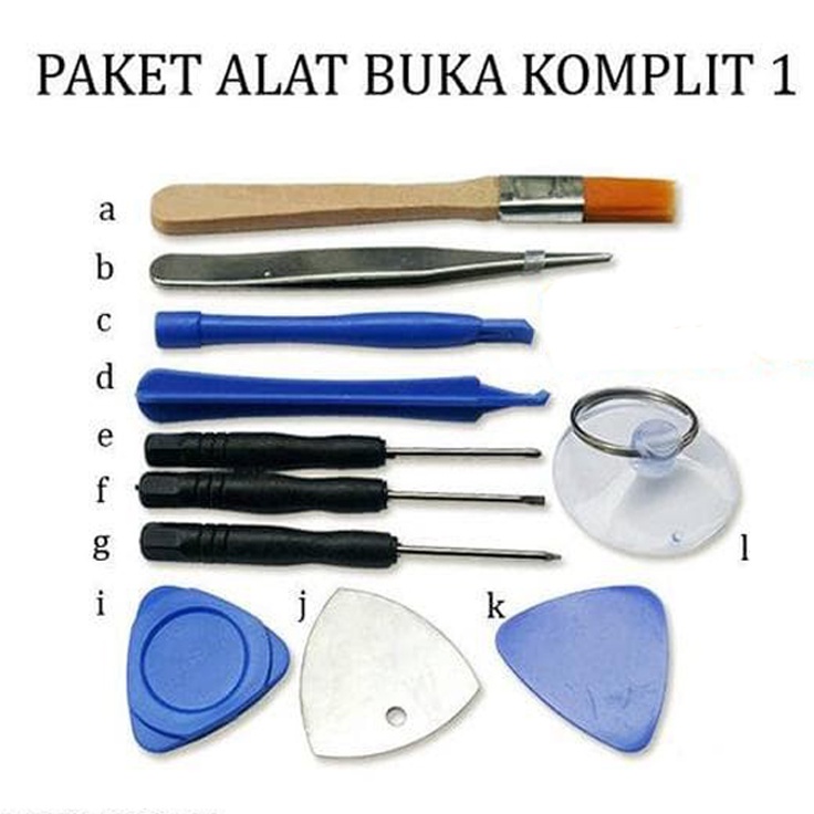 Paket Alat Service HP Set Obeng Reparasi Servis Repair Kit Pembuka Buka Casing LCD Handphone Tablet Laptop