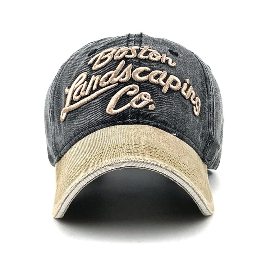 TOPI BASEBALL IMPORT TOPI PRIA/UNISEX MODEL VINTAGE TAG BOSTON LANDSCAPING