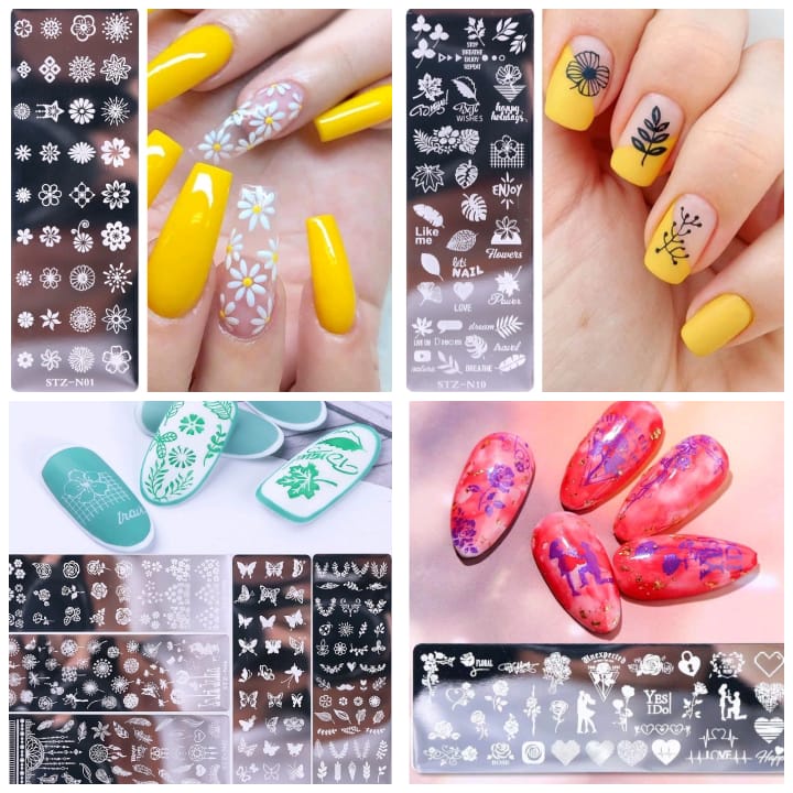 STAMPING PLATE MIX MODEL STAMP PLATE DESIGN NAIL ART PLAT BESI  HIASAN GAMBAR NAILART