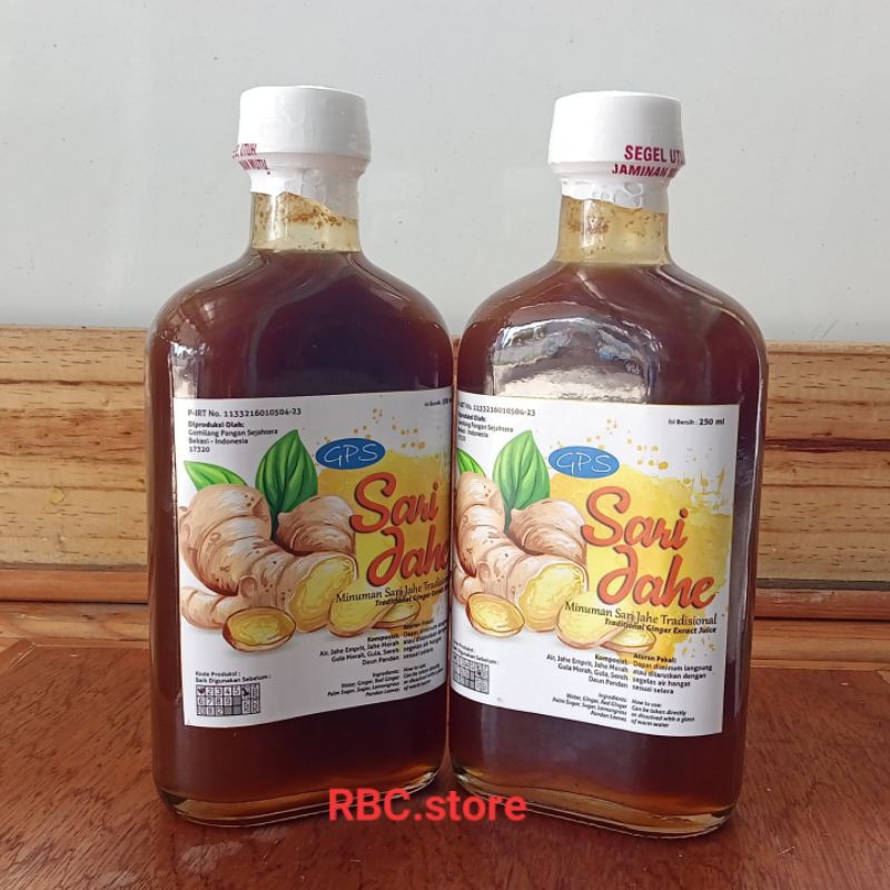 

GPS SARI JAHE SIRUP original 250 ml/Sari jahe asli/minuman berkhasiat homemade/herbal homemade alami