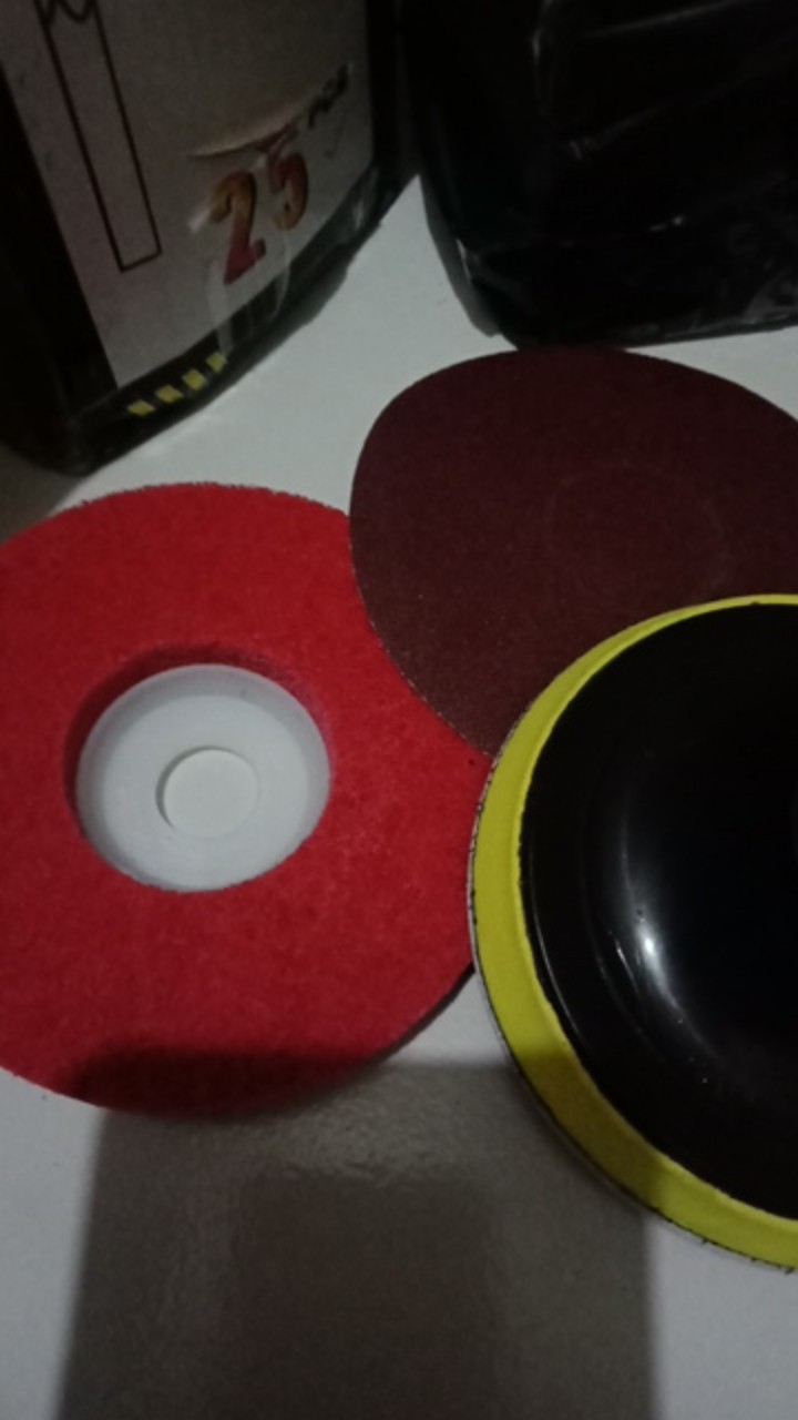 Hss Amplas Velcro Grit 240 Amplas Bulat Tempel Mesin Gerinda - Satuan