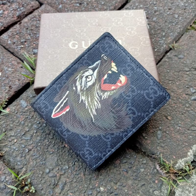 Dompet Gucci Wolf (Serigala) Dompet Lipat Import