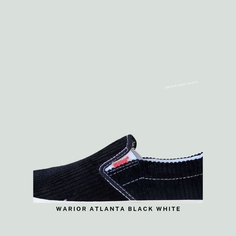 slip on warrior atlanta corduroy black whitte