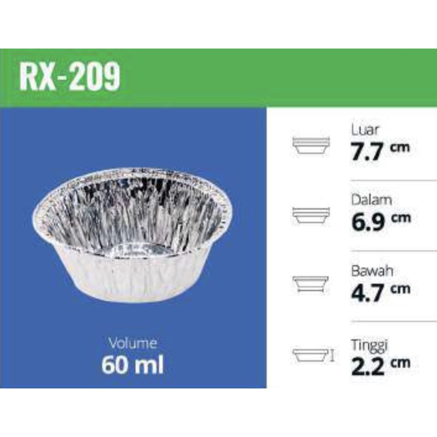 Aluminium Tray / RX 209 / Aluminium Cup