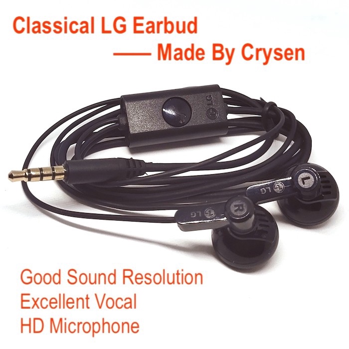 High Value LG Classic HiFi Earbud Excellent Vocal Headset With HD Mic