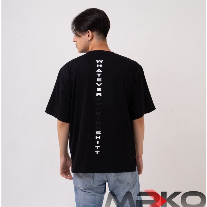 Kaos Oversize Oversized T Shirt Pria Wanita Unisex Distro Original Streetwear Cotton Combed 20s Sablon Plastisol Rubber Ink Dewasa Keren Murah Berkualitas Premium Cowok Cewek JAPANENE STYLE MRKO 0115 PLOCKING KARET