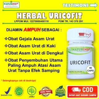 Jual Obat Asam Urat Penurun Zat Purin Ampuh Special Herbal URICOFIT ...