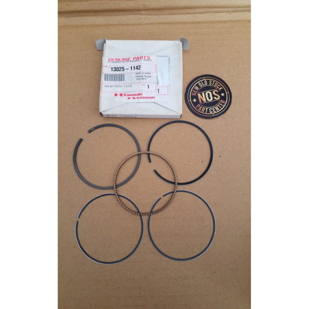 RING SEHER PISTON KAWASAKI BN 175 BN175 ELIMINATOR OS 50 ORIGINAL 13025-1142