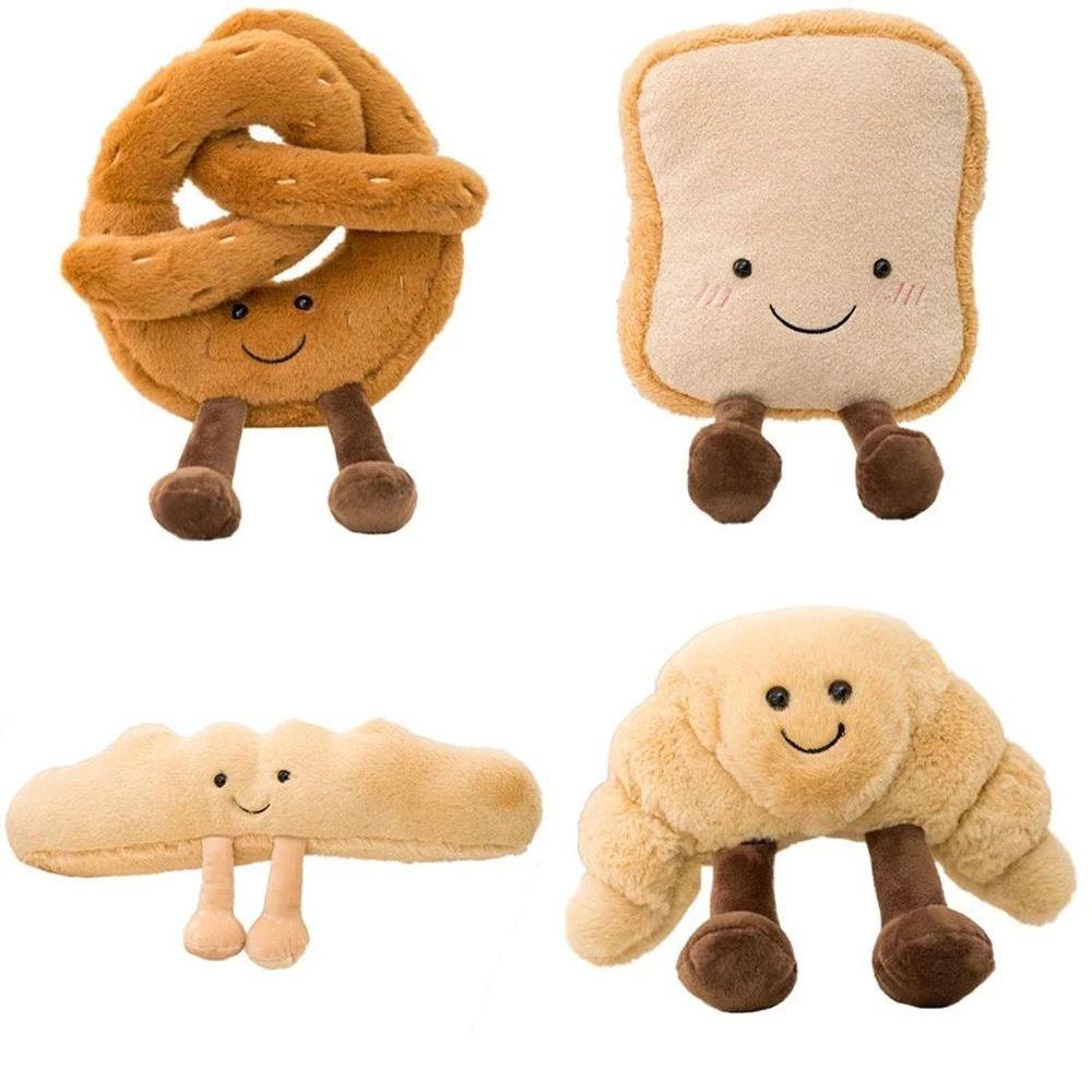 Lanfy Roti Mainan Mewah Mainan Anak Dewasa Hadiah Pretzel Untuk Anak Perempuan Crossant Toast Bread Doll