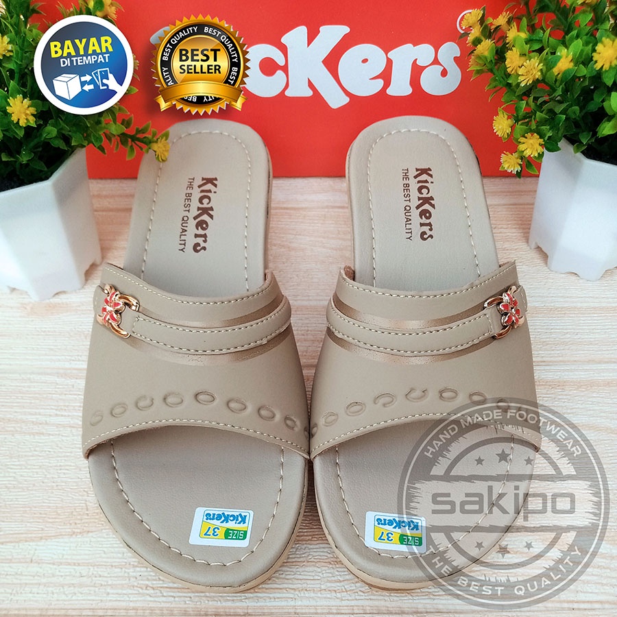 PROMO 8.8 !! SANDAL WANITA DEWASA SANDAL REMAJA WEDGES SLOP TERBARU TERMURAH NYAMAN DIPAKAI / SAKIPO