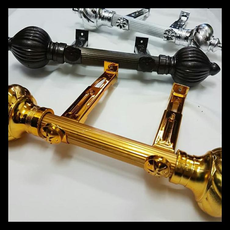 Rel Gorden Smokling. 1 Set. 2 Tutup. 2 Cantelan. 1,5 Meter Maxsimum Terlengkap