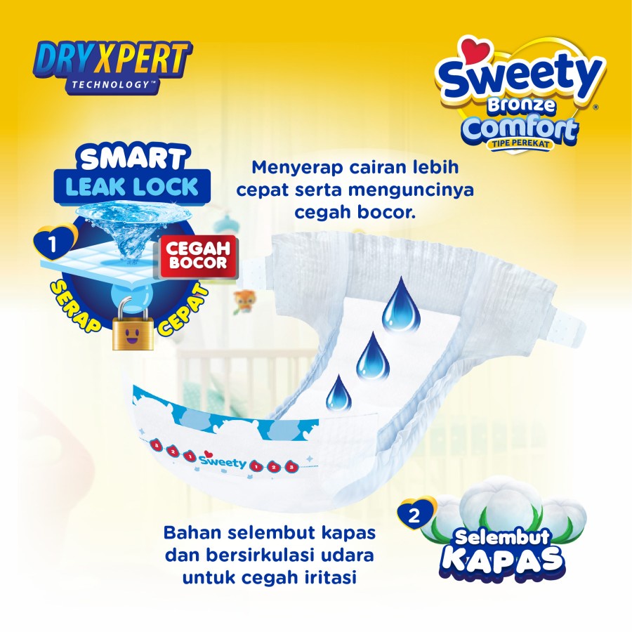 Sweety Bronze Comfort Perekat Tape NB-S 44