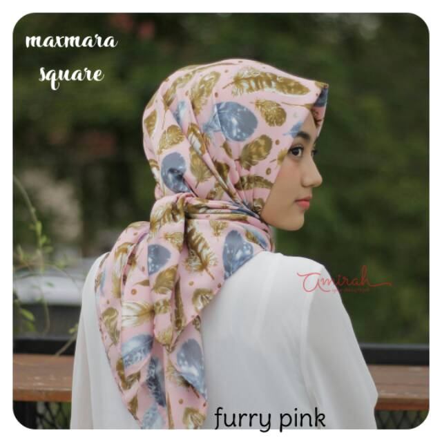 Segiempat maxmara hana / maxmara square / jilbab maxmara murah / hijab maxmara