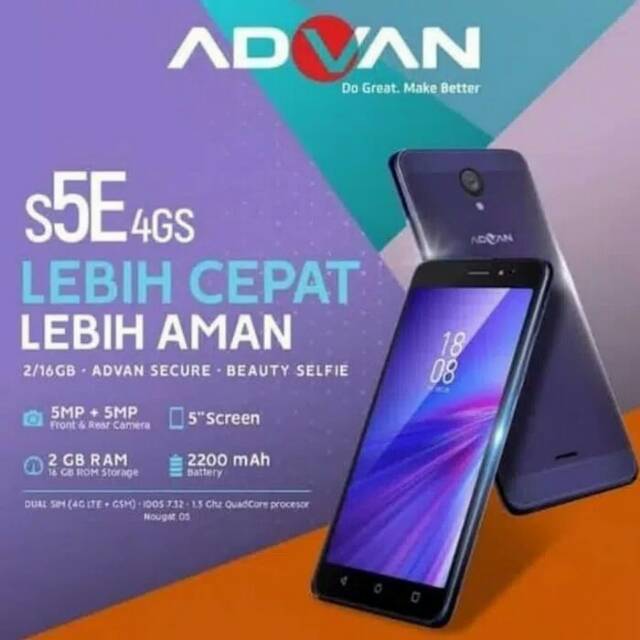 ADVAN S5E 4GS LTE RAM 2 GB