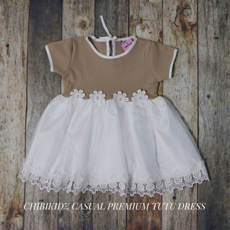 DRESS TUTU BAYI PREMIUM / CHIBIKIDZ CASUAL PREMIUM TUTU DRESS (BABY)