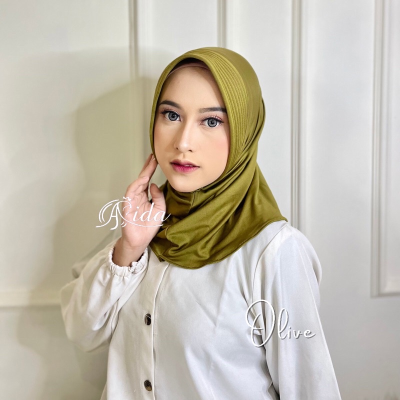 Hijab Sport Volly Premium-Olive