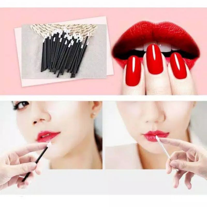 Lip Brush Lipstick Lip gloss Disposable Lip Wand Brush Applicator 1pcs