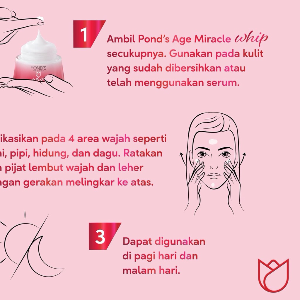 ➭ Ponds Age Miracle Retinol Day Cream Whip 50 G - Moisturizer Anti Aging, Krim Anti Aging ➢