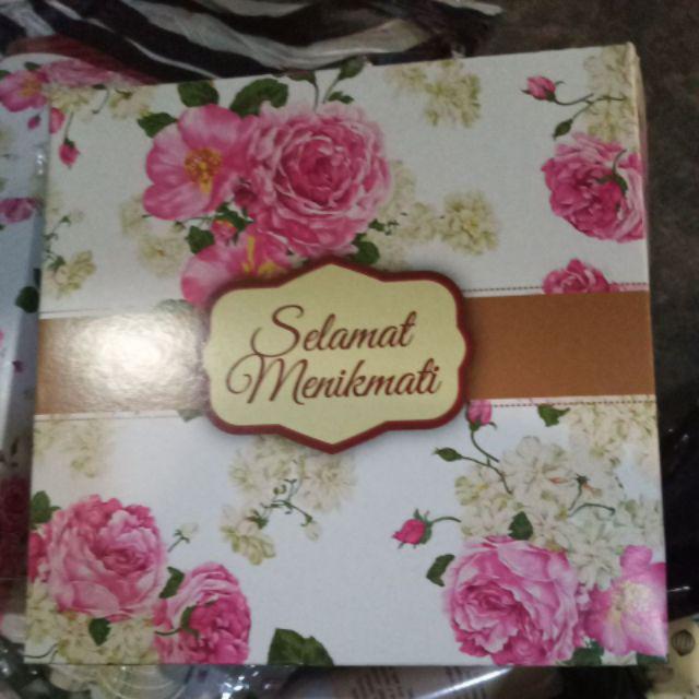 Dus Kotak Nasi / Dus Nasi R8 (ukuran 18 X 18 ) *tutup Tidak Pisah*