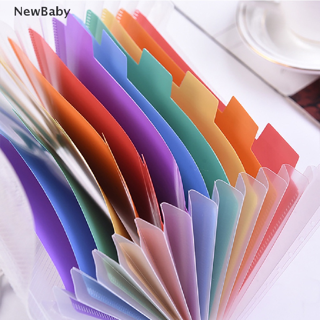 Newbaby File Folder Organizer Portable 13 Slot Ukuran A6 Untuk Tempat Penyimpanan Dokumen